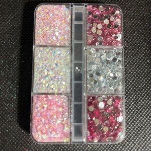 Glitter and rhinestone Nail Art Set